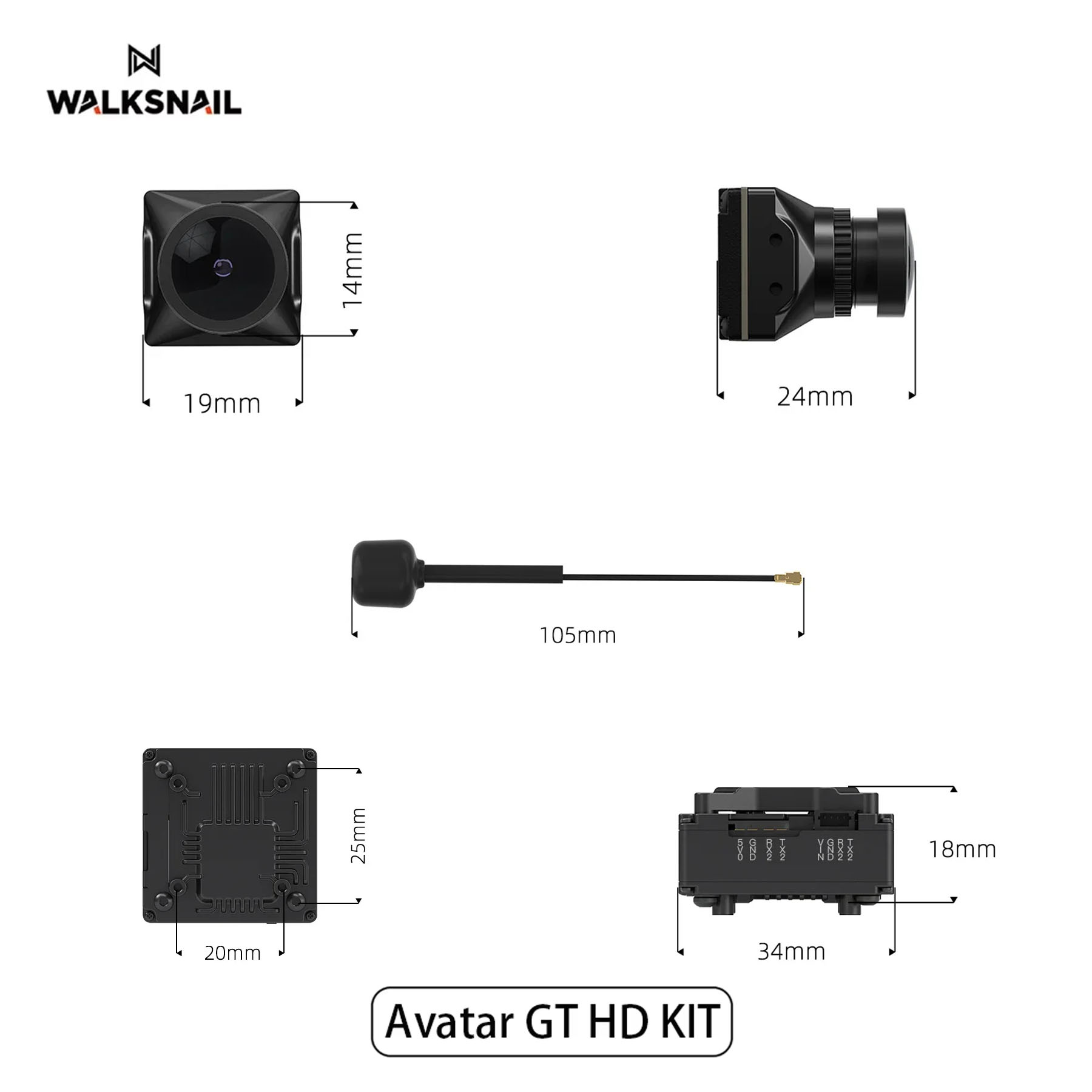 Walksnail Avatar GT HD KIT 2W  - огляд і ціна Drone Kit With Camera